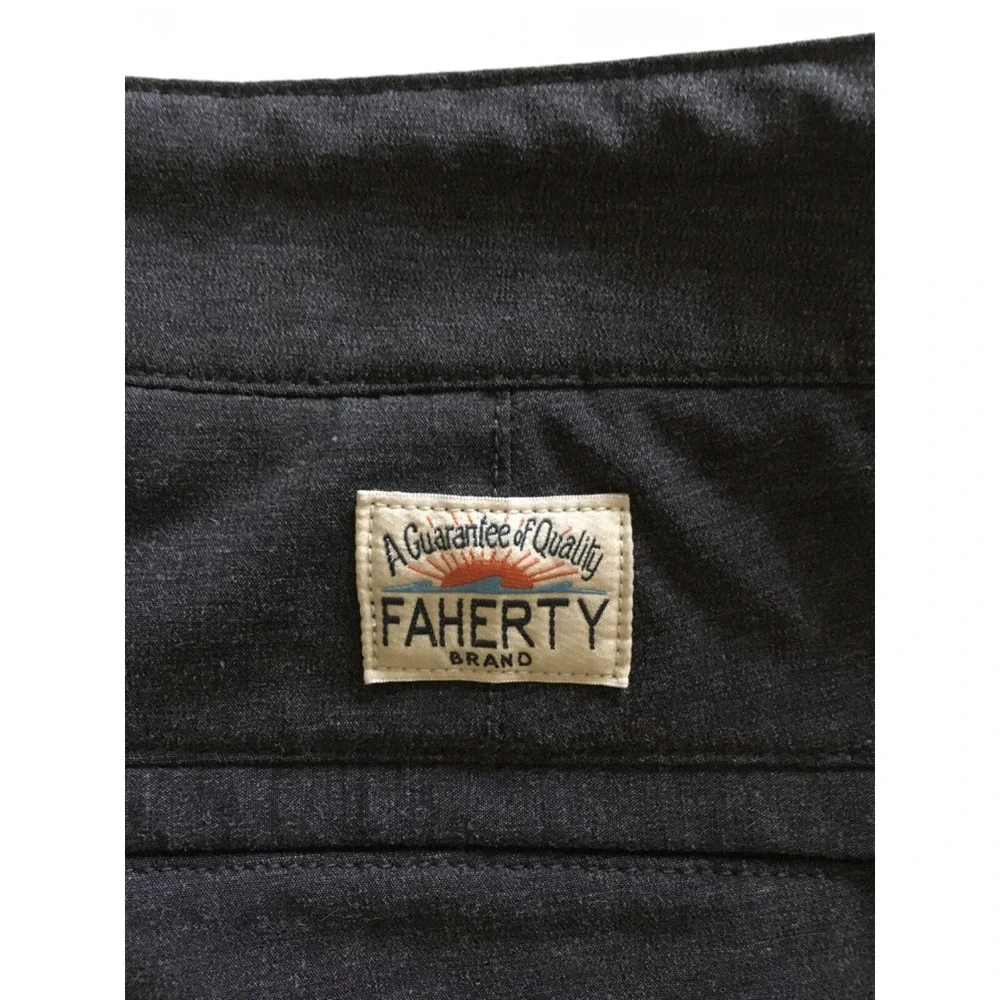 Faherty All Day Shorts Version 2.0 Mens 33 x 9 DrawString Performance Charcoal